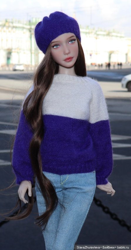 Свитер и берет из тонкого кашемира для Тендер малышки (фото 3)