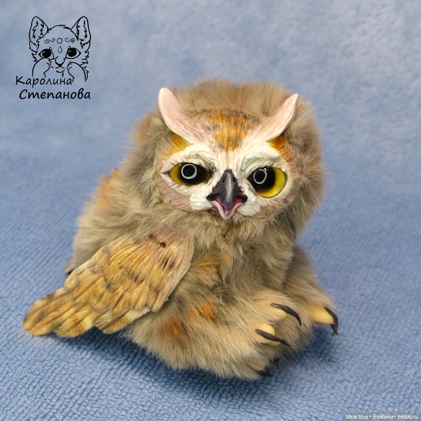 Совенок Ушастой совы — Авторские игрушки (фото 10)
