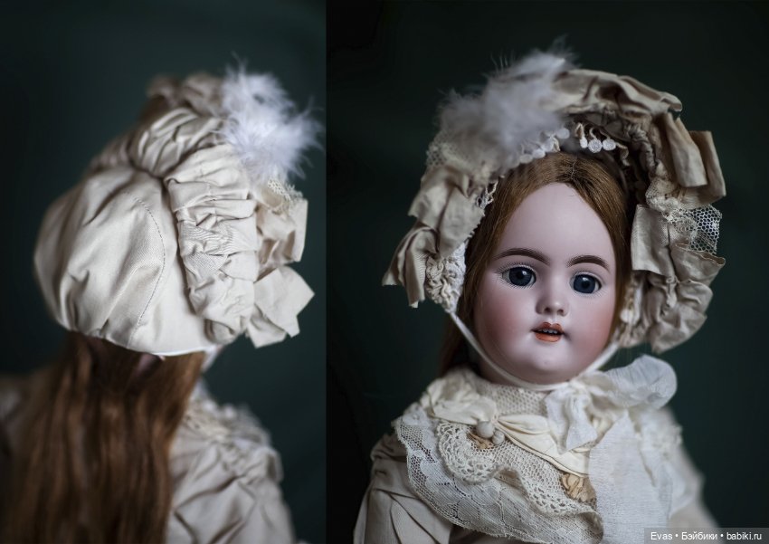 Боннет для антикварной куклы (фото 2)