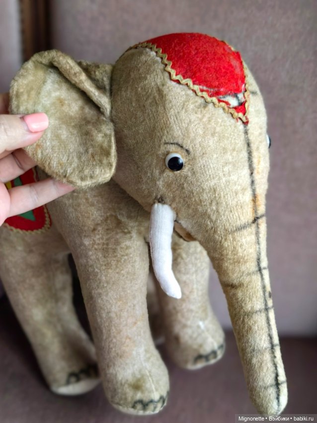Слон Steiff — Антикварные игрушки (фото 2)