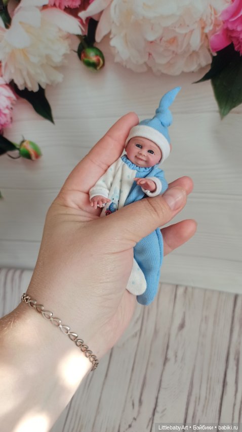 Силиконовый малыш 11 см — Авторские куклы (фото 4)
