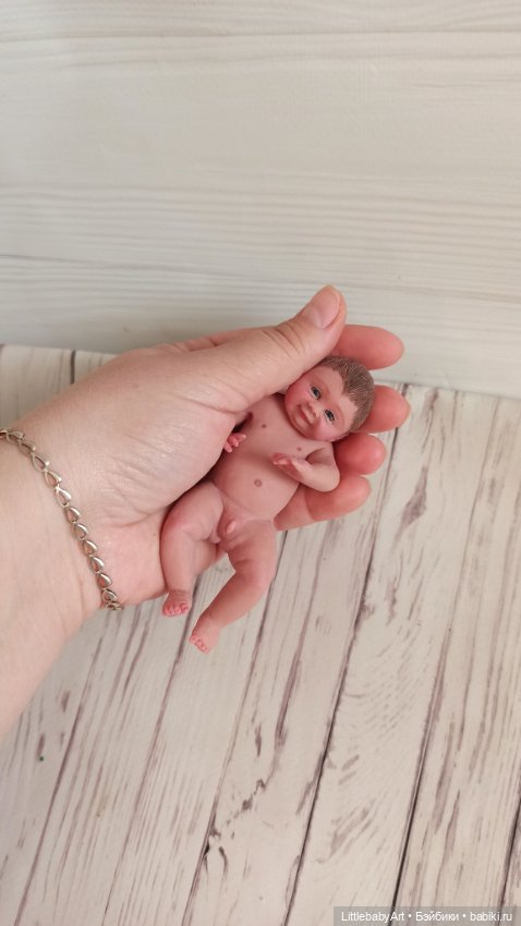 Силиконовый малыш 11 см — Авторские куклы (фото 5)