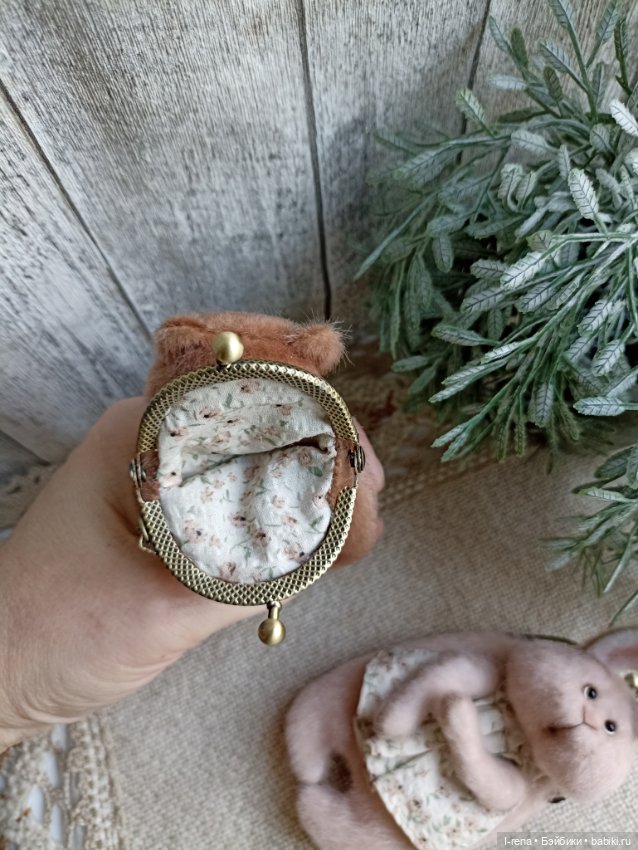 Мишка с фермуаром — Авторские игрушки (фото 4)