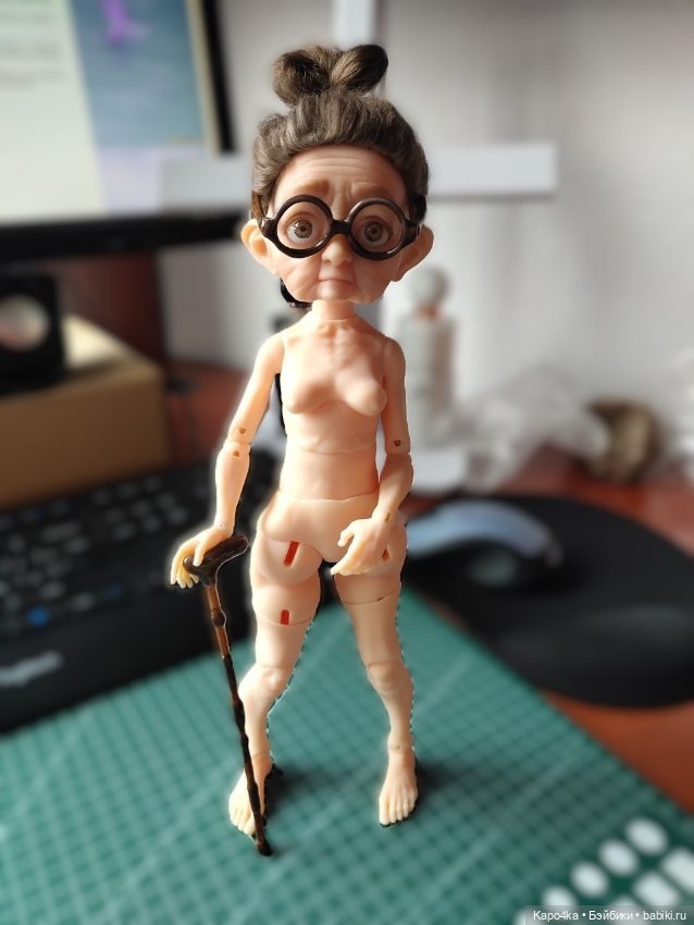 Шарнирная BJD бабушка 29 см (фото 8)