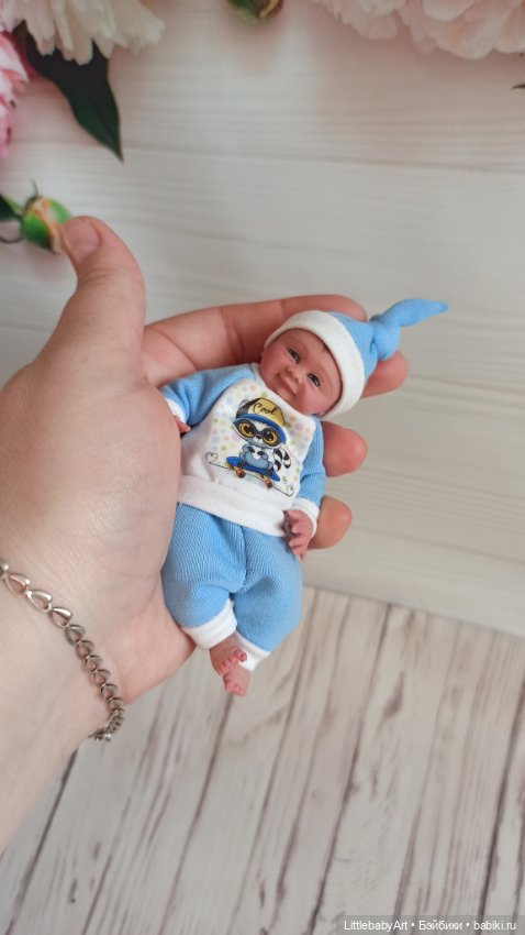 Силиконовый малыш 11 см — Авторские куклы (фото 2)