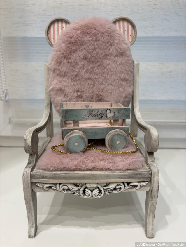 Кресло и тележка — Кукольная мебель (фото 4)