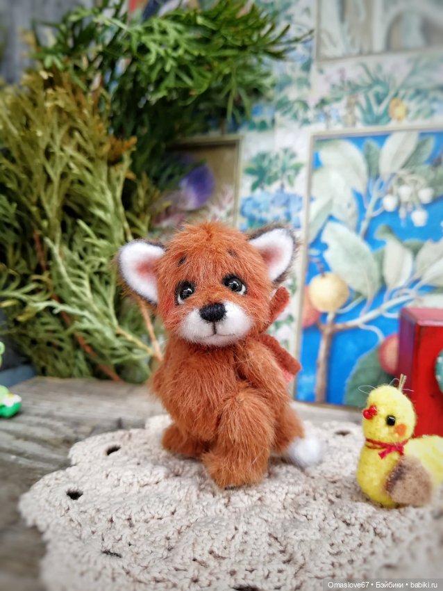 Мини лисик с цыпой 3 — Авторские игрушки (фото 7)