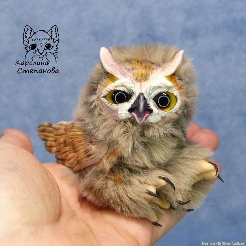Совенок Ушастой совы — Авторские игрушки