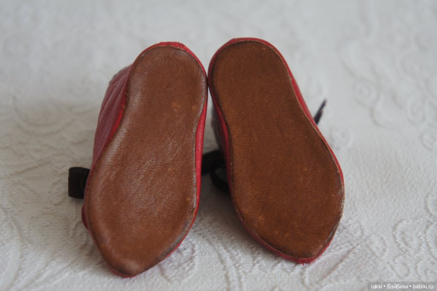 Сапожки для антикварной куклы (фото 6)