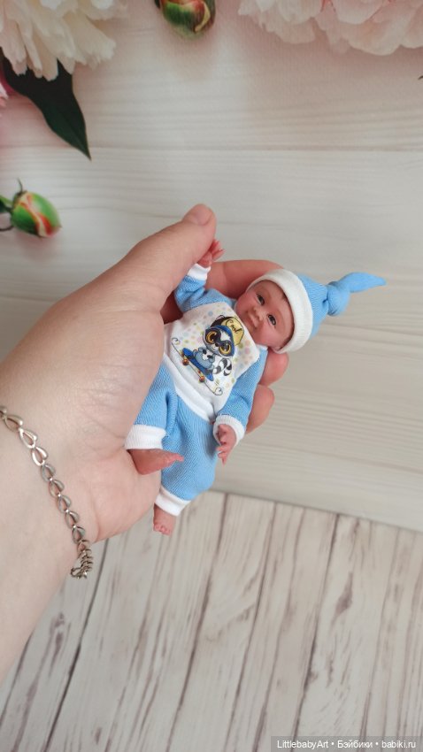 Силиконовый малыш 11 см — Авторские куклы (фото 3)