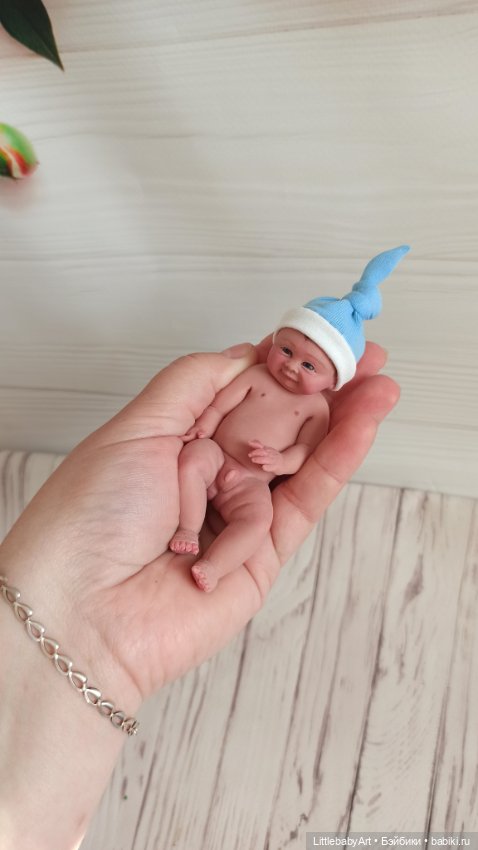 Силиконовый малыш 11 см — Авторские куклы (фото 5)