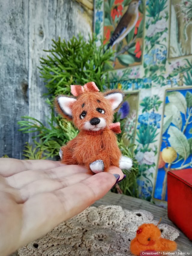 Мини лисик девочка с цыпой (фото 3)