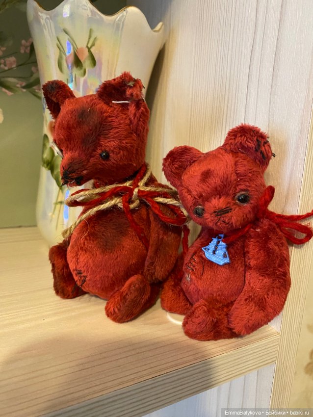 Пара Вишнёвых Медведей🍓 — Авторские игрушки (фото 4)