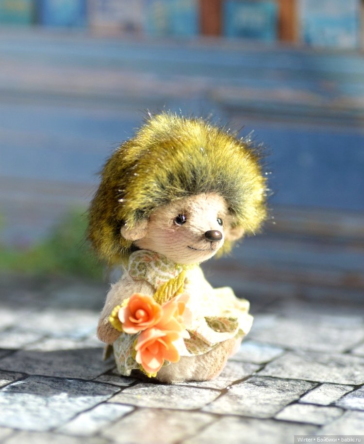 Весенняя Ежулька Модница — Авторские игрушки (фото 4)