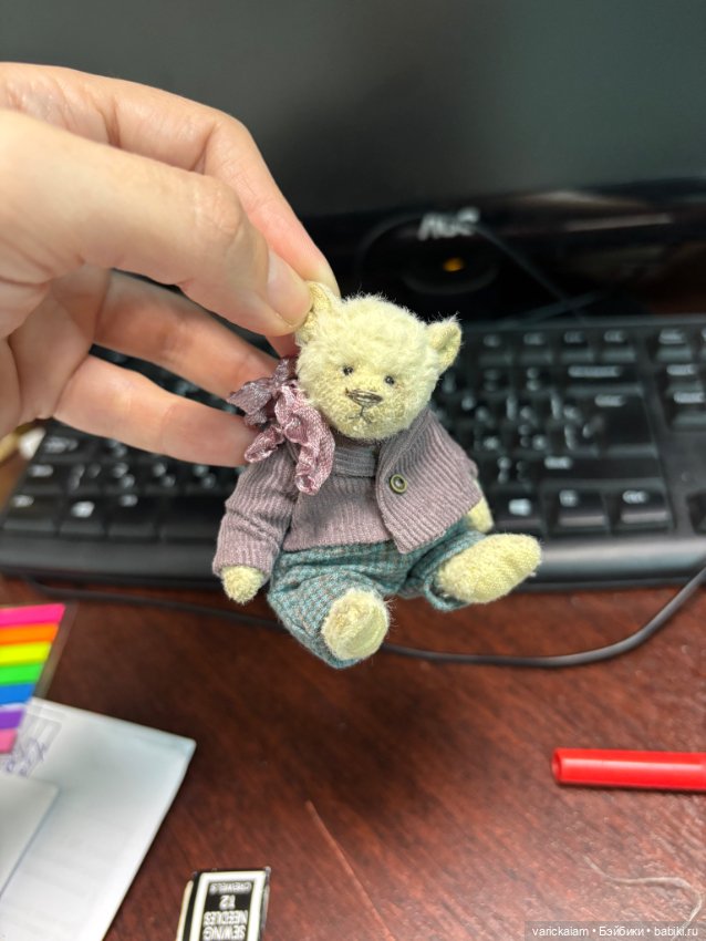 Мишка Тедди миниатюра — Авторские игрушки (фото 5)