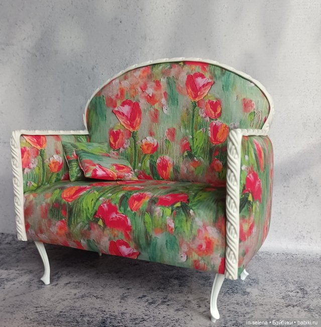 Диван "Тюльпаны". Куклам от 28 до 35 см (фото 3)