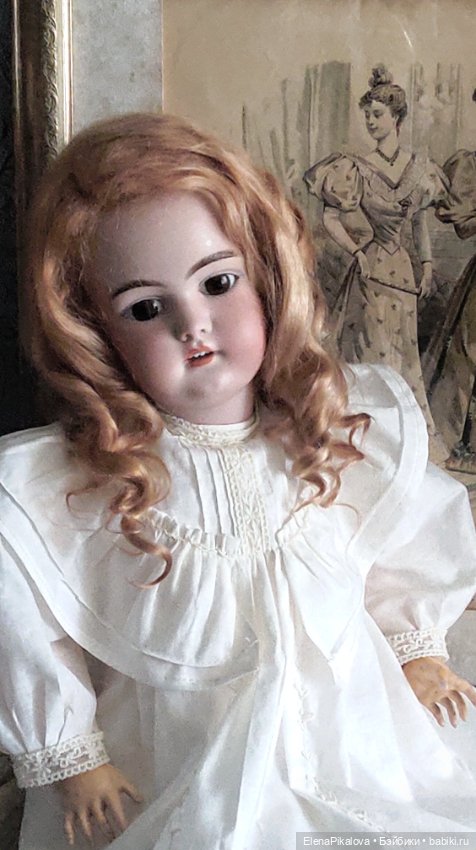 Парик для антикварной куклы (фото 3)