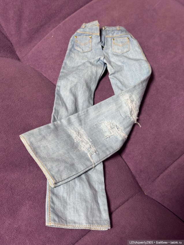 Реалистичные джинсы на кукол формата 1/4 (фото 2)