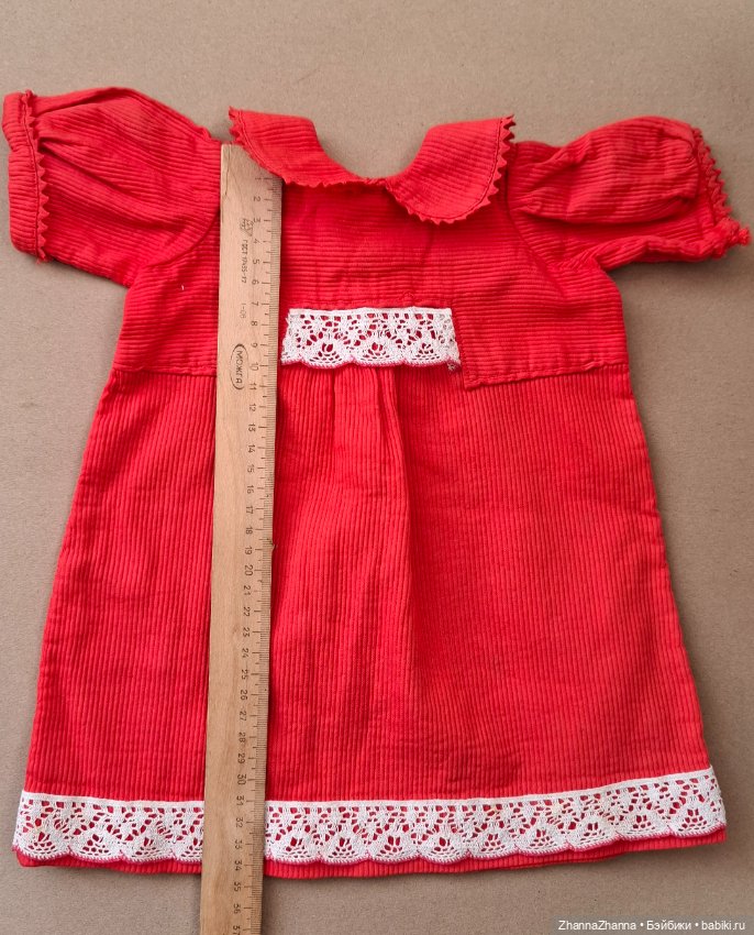 Французское платье для антикварной куклы (фото 6)