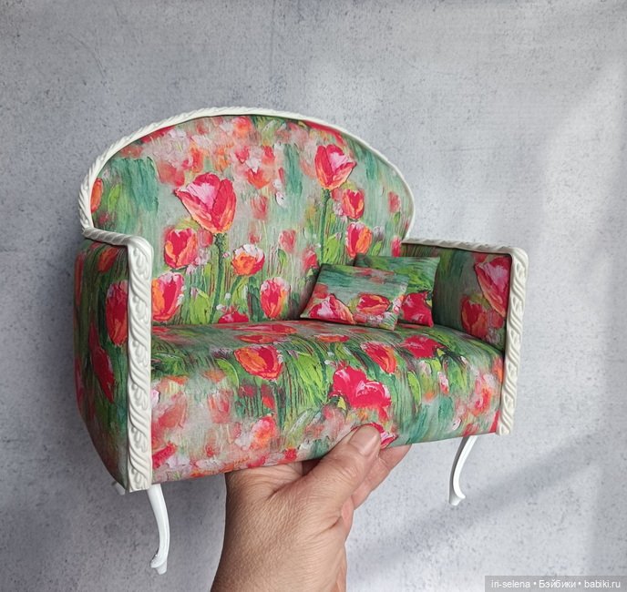 Диван "Тюльпаны". Куклам от 28 до 35 см (фото 5)