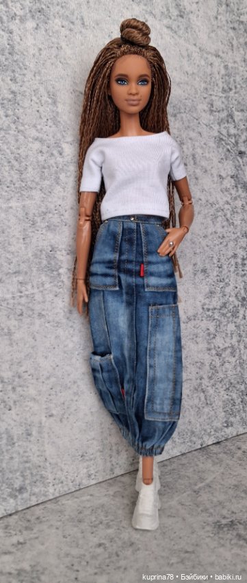 Джинсовая юбка на барби — Одежда для кукол