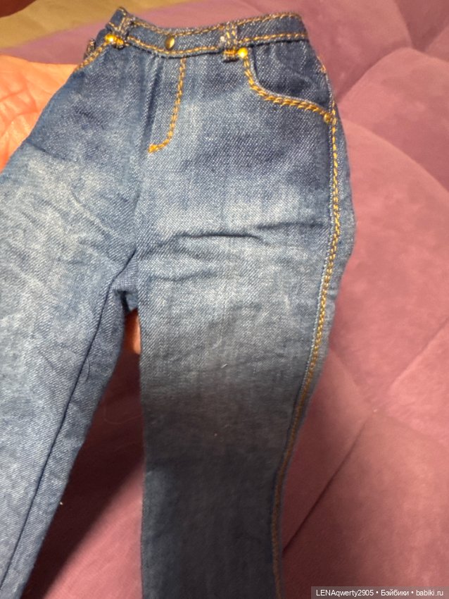 Джинсы для кукол Рожневой подростки (фото 5)