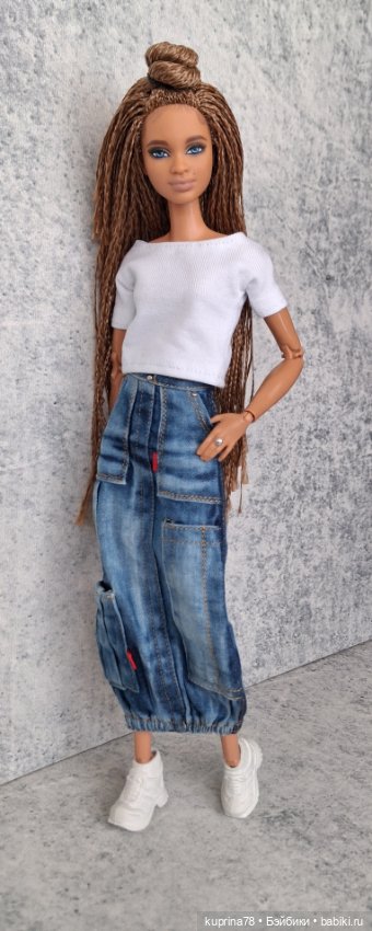 Джинсовая юбка на барби — Одежда для кукол (фото 5)