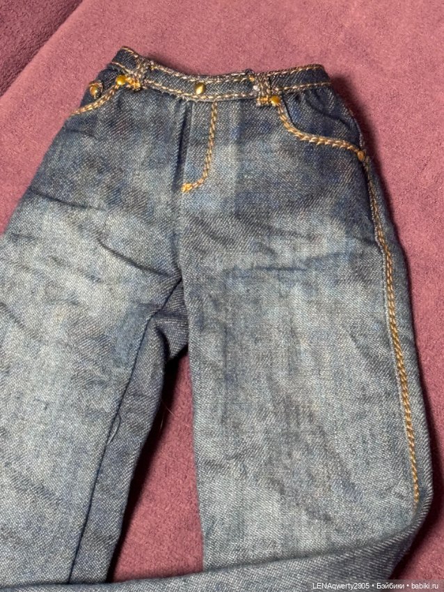 Джинсы для кукол Рожневой подростки (фото 2)