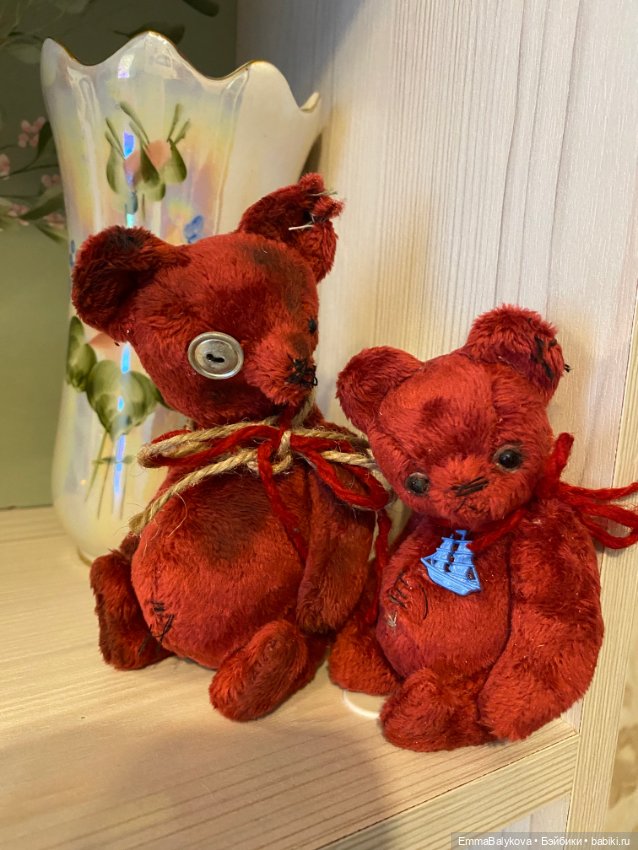 Пара Вишнёвых Медведей🍓 — Авторские игрушки (фото 6)