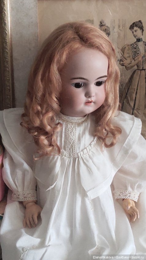 Парик для антикварной куклы