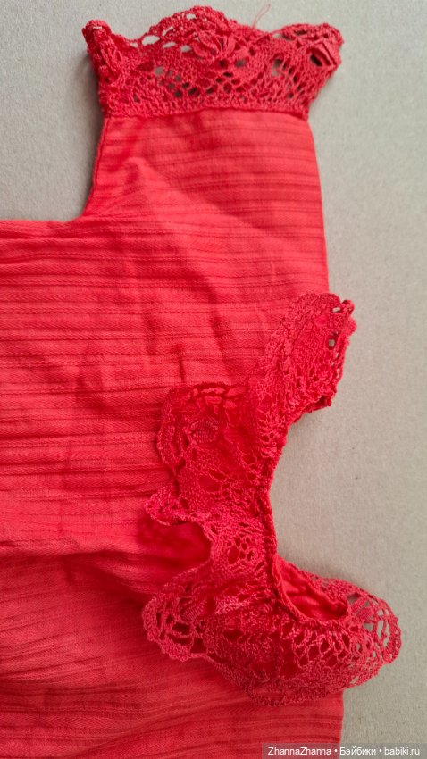 Французское платье для антикварной куклы (фото 2)