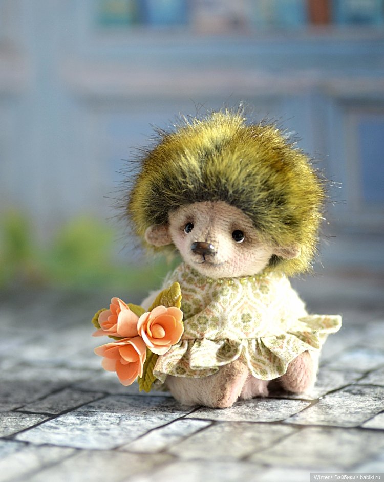 Весенняя Ежулька Модница — Авторские игрушки (фото 3)