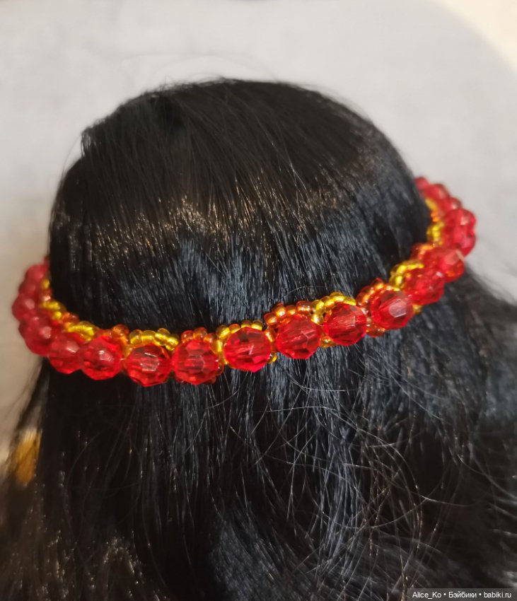 Ободок "Огонёк" — Украшения и очки для кукол (фото 3)