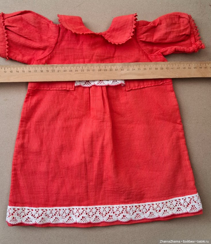 Французское платье для антикварной куклы (фото 7)