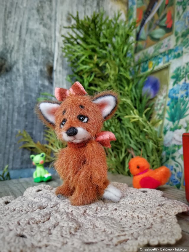 Мини лисик девочка с цыпой (фото 2)