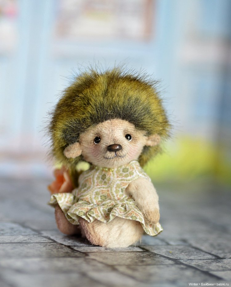 Весенняя Ежулька Модница — Авторские игрушки (фото 5)