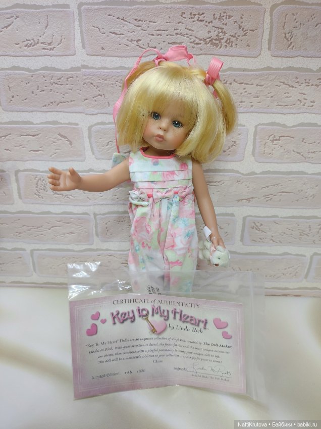 Кукла лимитка KEY TO MY HEART (300 шт на мир) от Linda Rick, 2008г (фото 2)