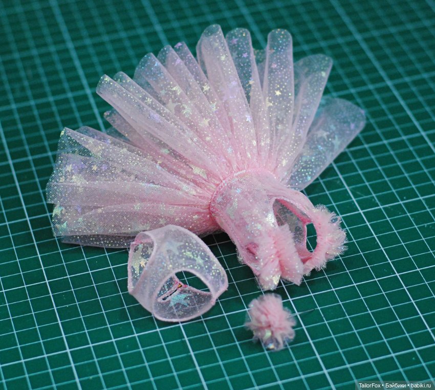 Комплект для Птички Лоры: платье + трусики + бантик в прическу (фото 6)