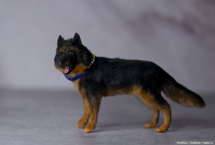 Собака для Барби игрушка в смешанной технике формат 1/6 (фото 5)