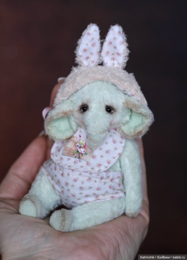 Слоник тедди 12 см — Авторские игрушки (фото 3)