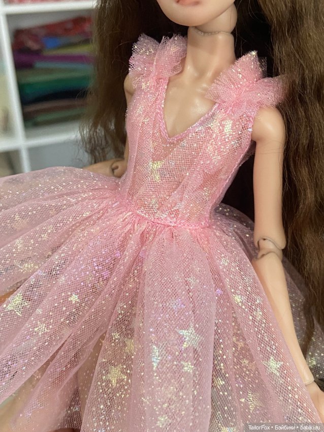 Комплект для Птички Лоры: платье + трусики + бантик в прическу