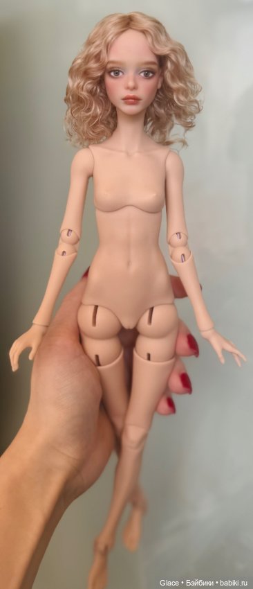 Авторская шарнирная кукла Хлоя с мейком и париком (фото 5)