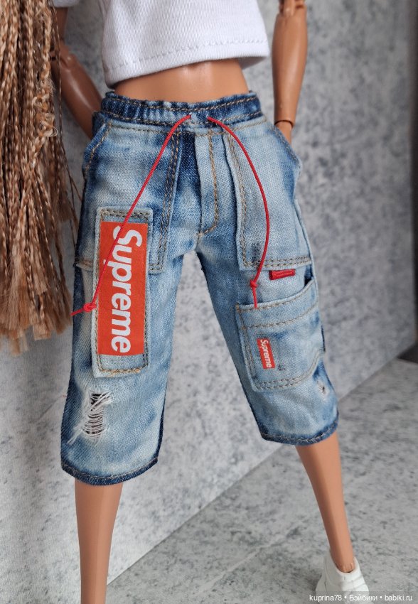Джинсовые шорты на ребят БТС или барби (фото 5)