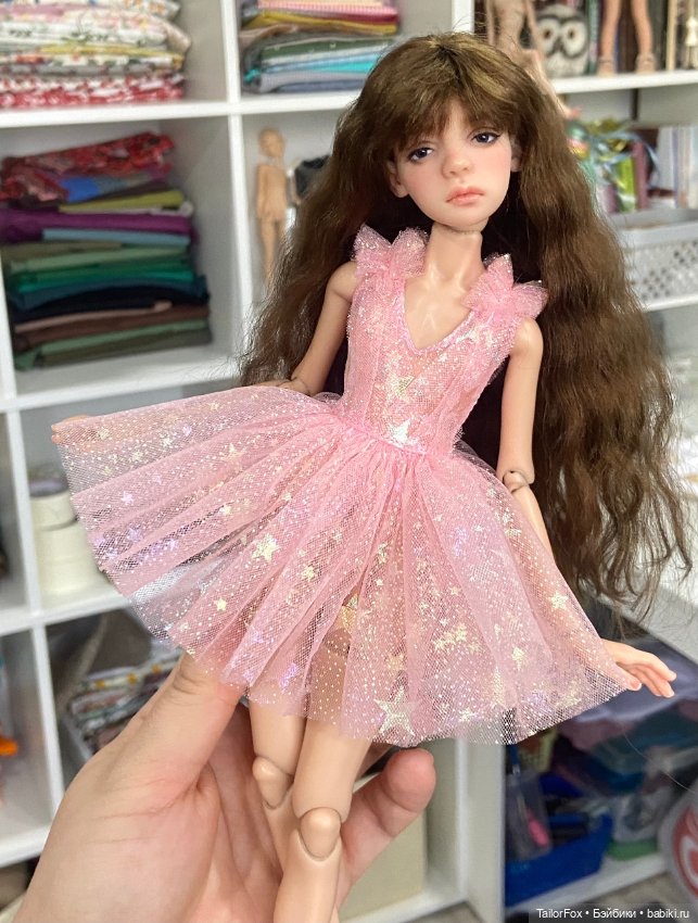 Комплект для Птички Лоры: платье + трусики + бантик в прическу (фото 10)