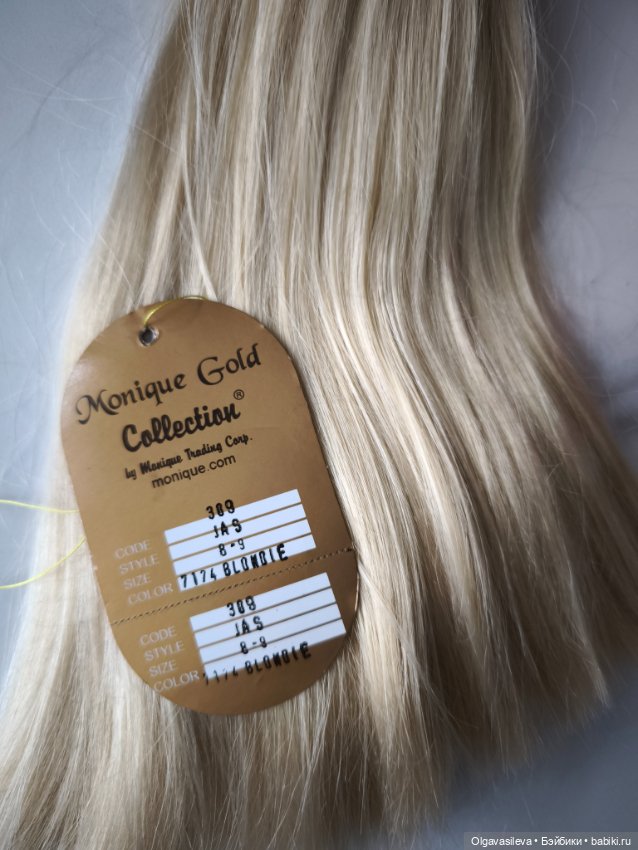 Парик Monique Gold 8-9 — Парики для BJD