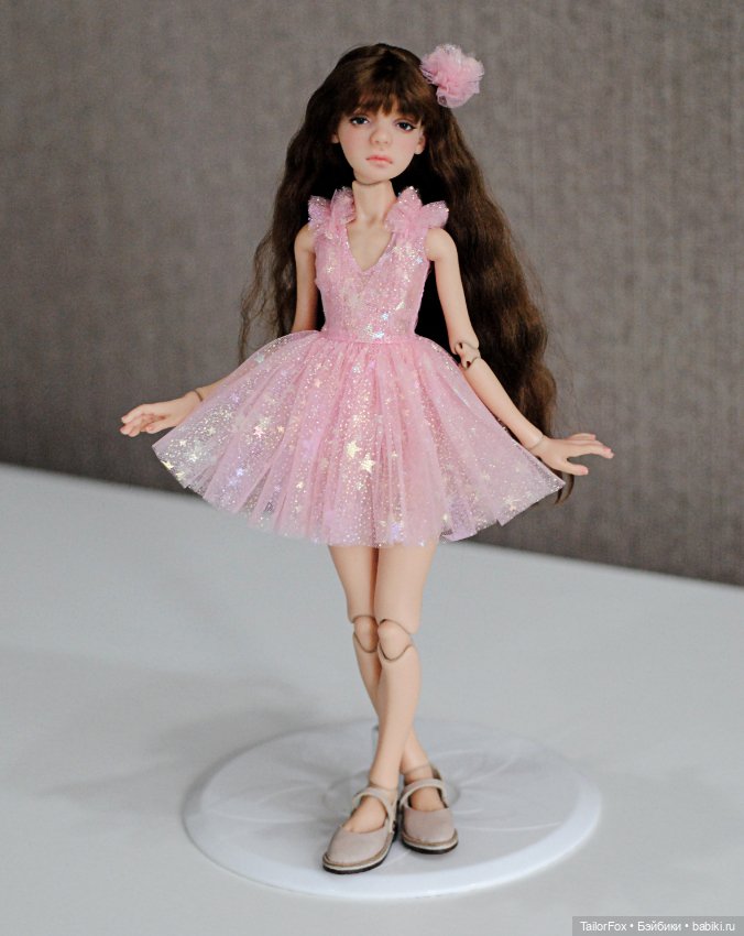 Комплект для Птички Лоры: платье + трусики + бантик в прическу (фото 2)