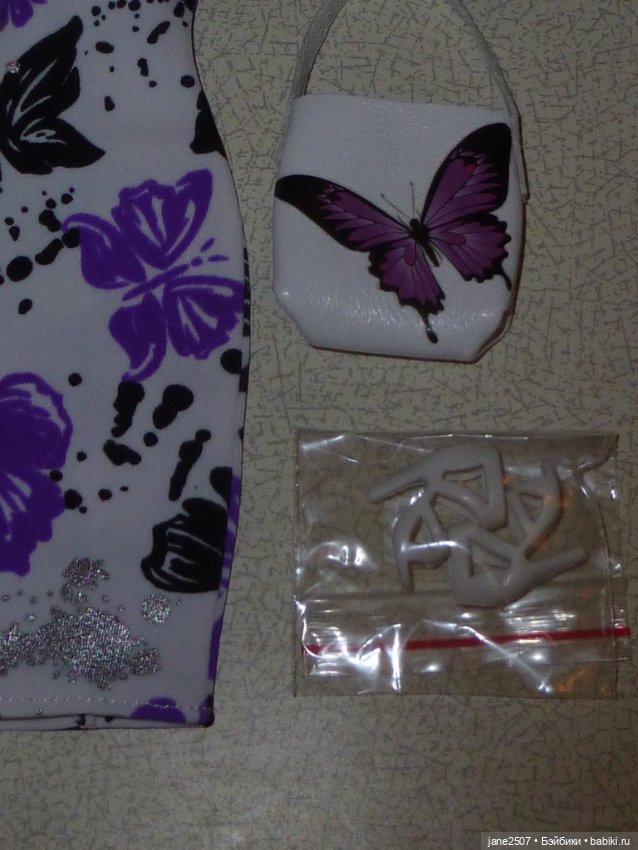 Аутфит для Барби, кукол 1/6 Handmade (платье, сумка, туфли) (фото 5)