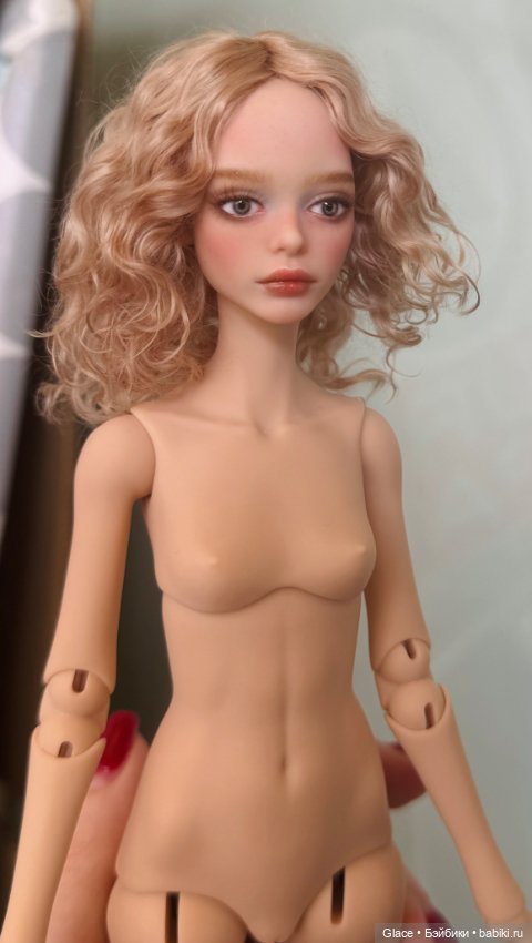 Авторская шарнирная кукла Хлоя с мейком и париком (фото 3)