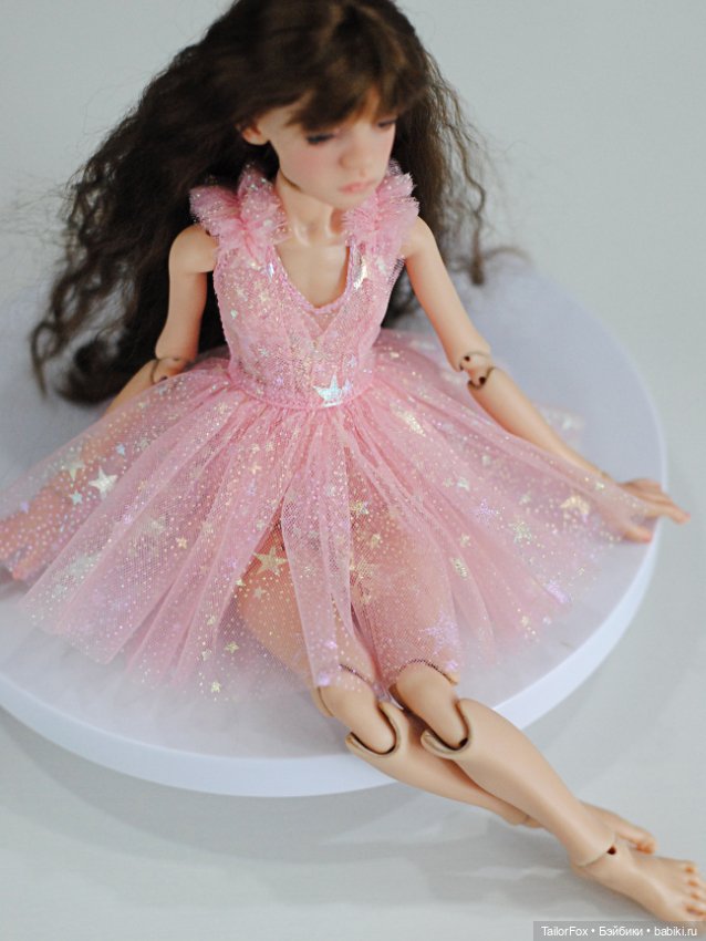 Комплект для Птички Лоры: платье + трусики + бантик в прическу (фото 4)