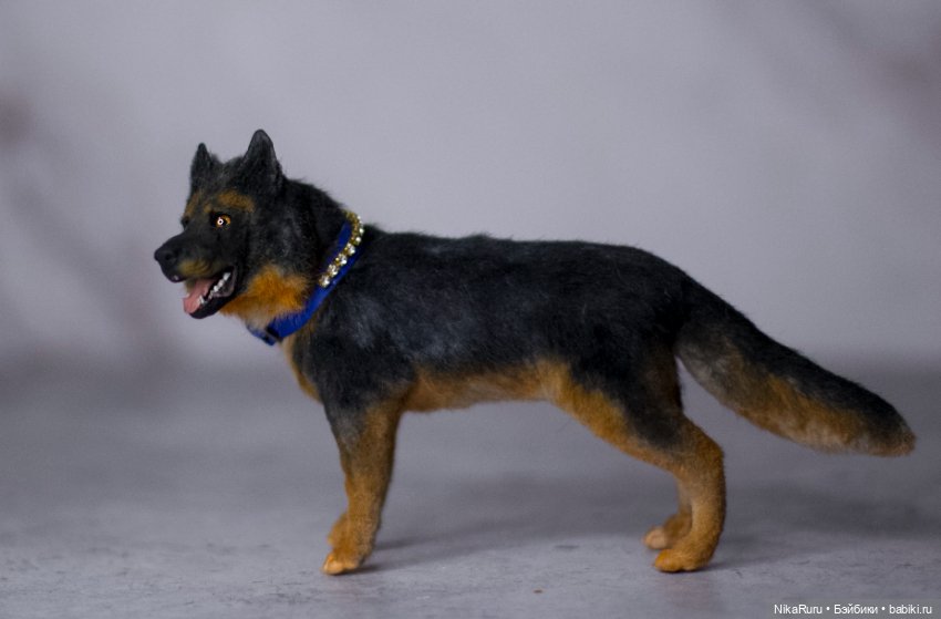 Собака для Барби игрушка в смешанной технике формат 1/6 (фото 7)